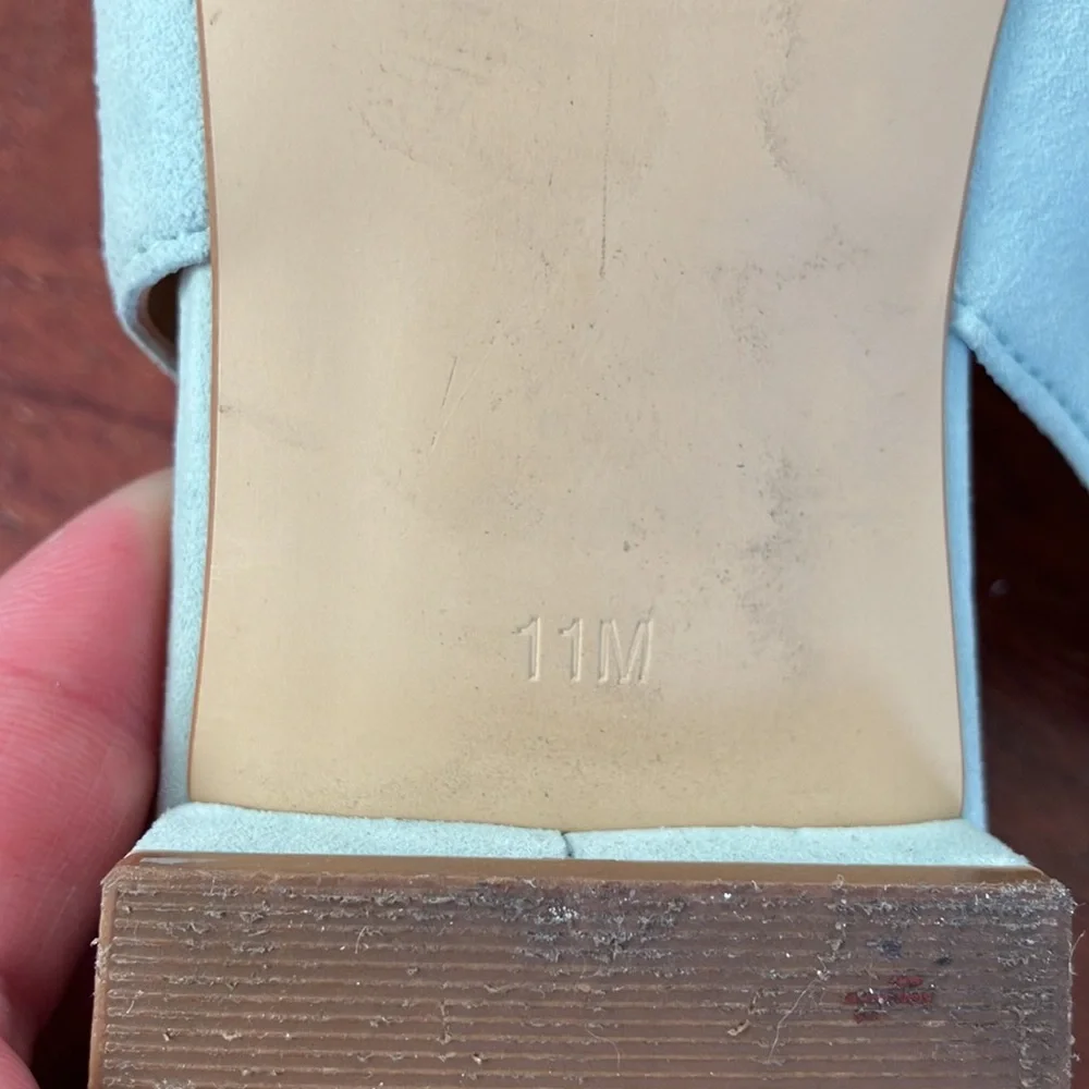 Talbots Women's Mint Blue Slingback Flats 11 - Picture 6 of 8
